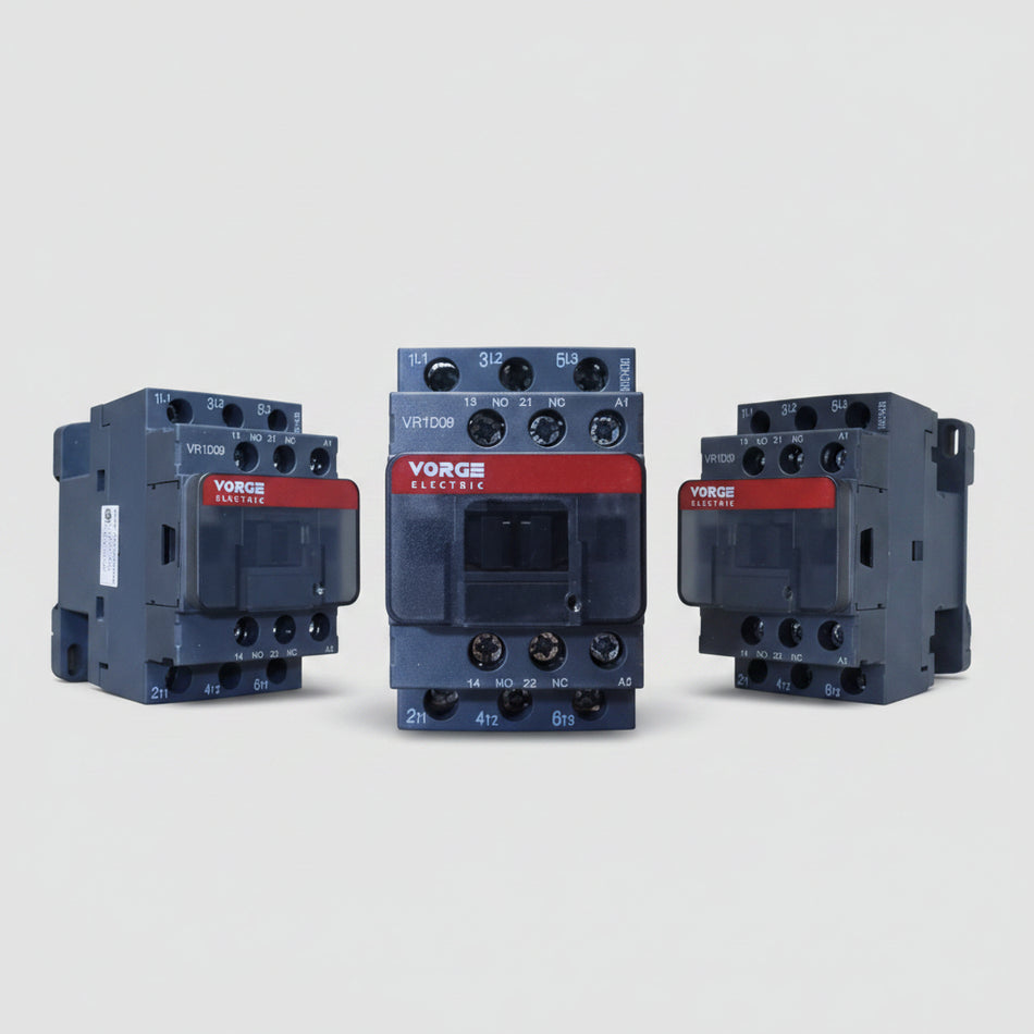 VR1D09 ( KONTAKTOR KAPASITOR 3 KUTUB ) Kontaktor Kontrol AC | Koneksi Standard