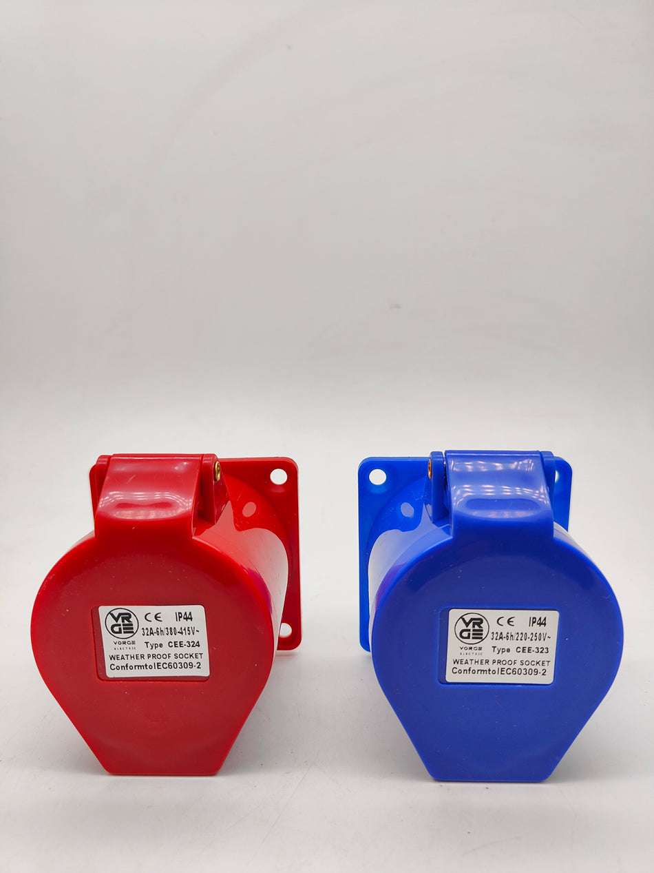 Cee PANEL SOCKET ( INDUSTRIAL PLUGS & SOCKETS IP44 )