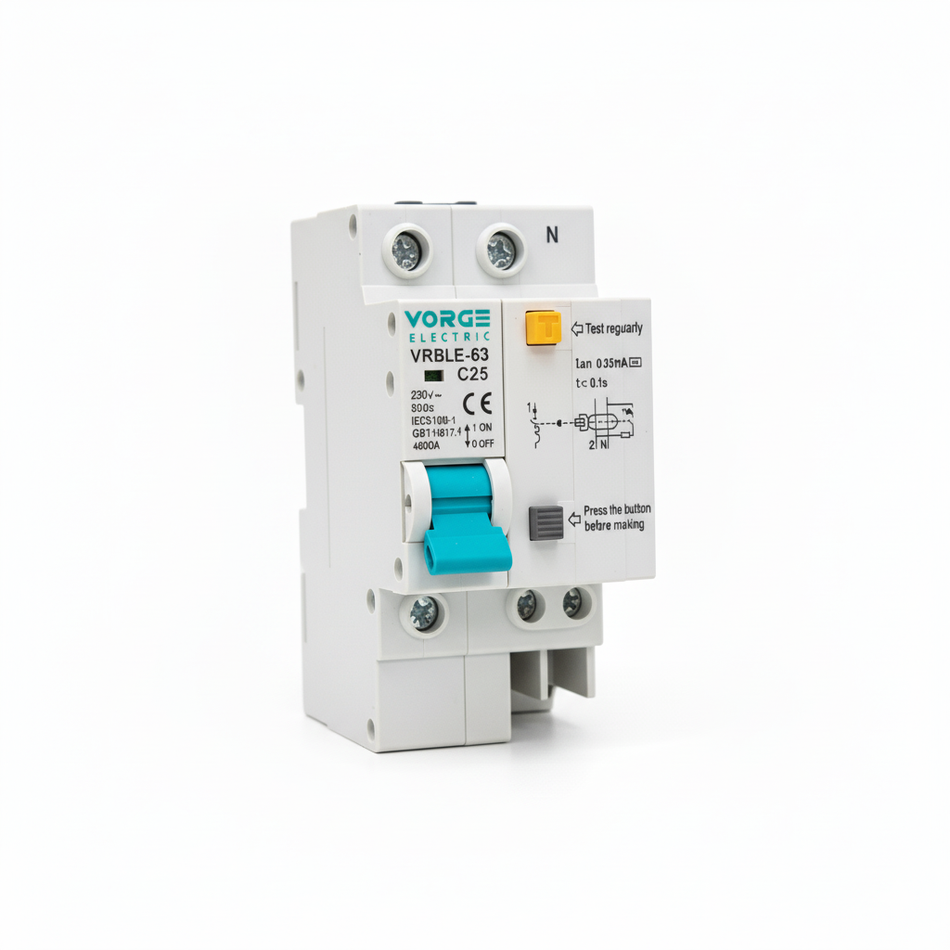 RCBO VRBLE 1P + N ( RESIDUAL CURRENT CIRCUIT BREAKER WITH OVER-VOLTAGE PROTECTION )