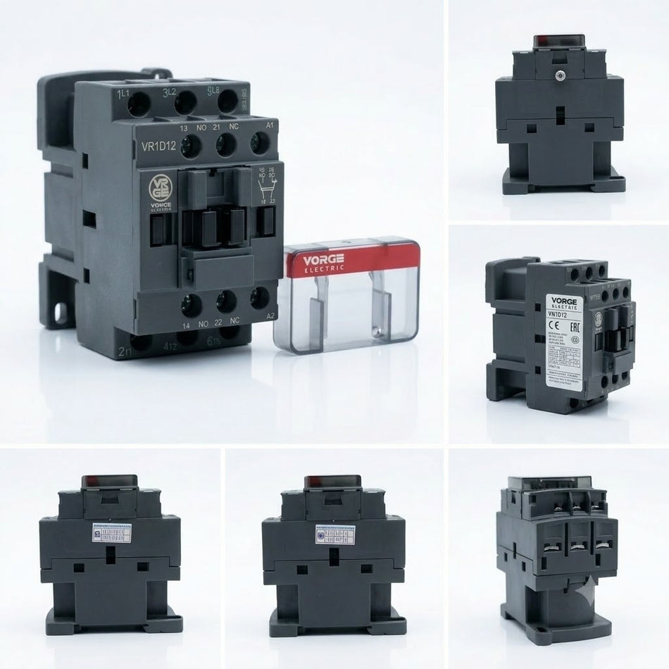 VR1D12 ( KONTAKTOR KAPASITOR 3 KUTUB ) Kontaktor Kontrol AC | Koneksi Standard
