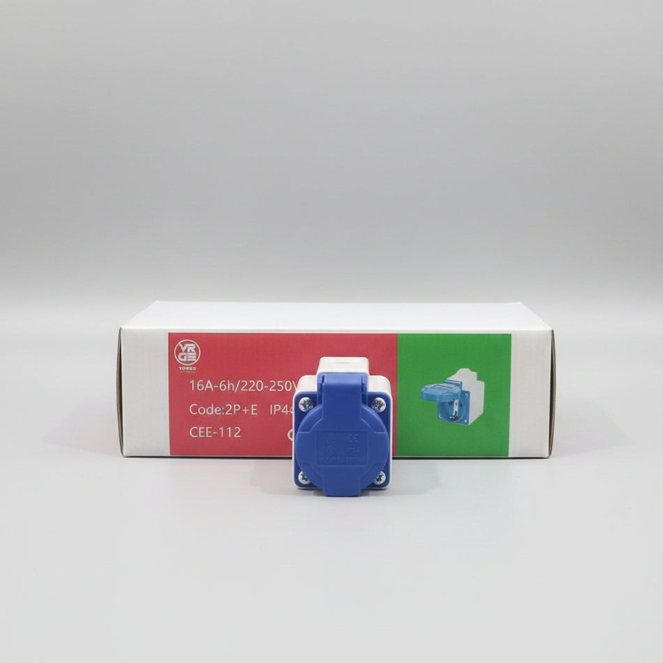Cee PANEL SOCKET 2 POLE ( INDUSTRIAL PLUGS & SOCKETS IP44 )