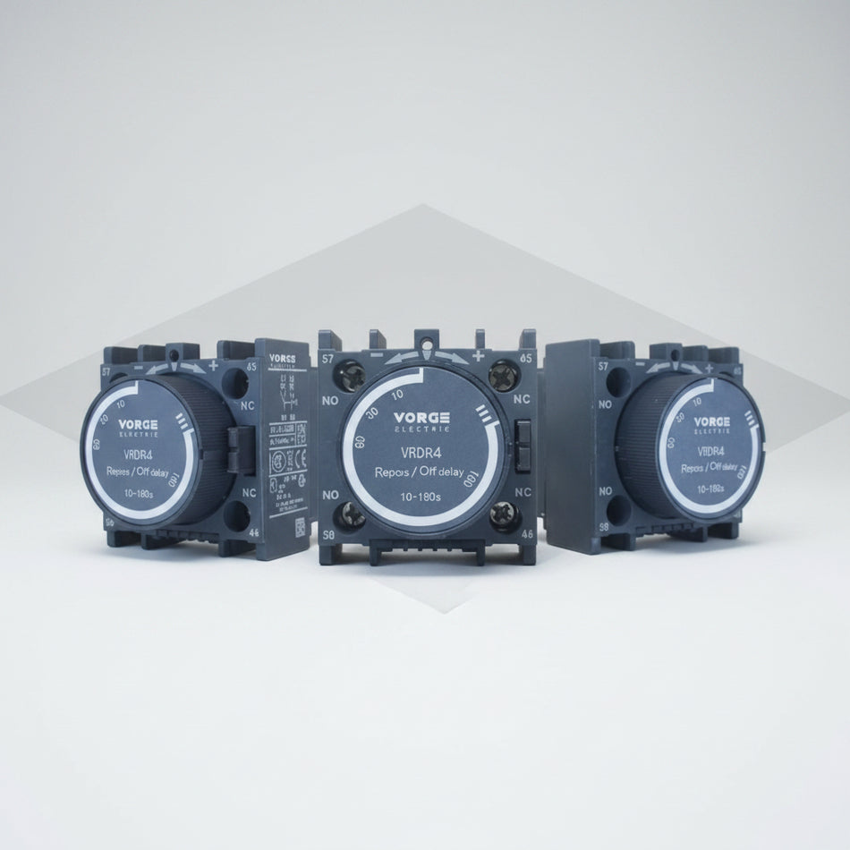 VRDR VORGE timer blok time off delay kontak block bantu VRDR0 VRDR4 VRDR2