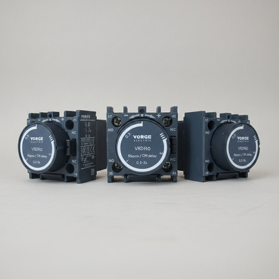 VRDR VORGE timer blok time off delay kontak block bantu VRDR0 VRDR4 VRDR2