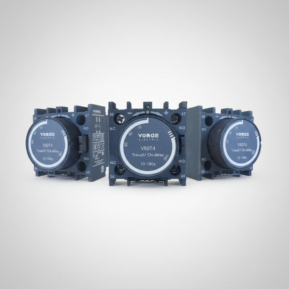 VRDT VORGE timer blok time on delay kontak block bantu VRDT2 VRDT0 VRDT4